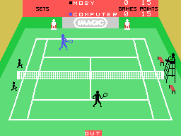 Tournament Tennis screenshot 6 for Colecovision